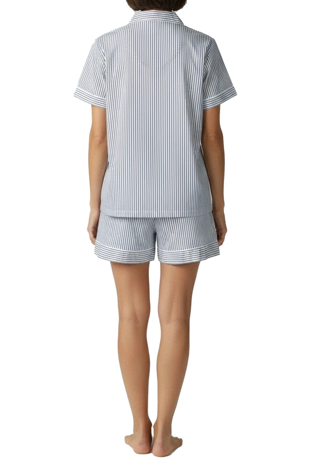 PAJAMA SET ALEX WOVEN SHORT NAVY STRIPE