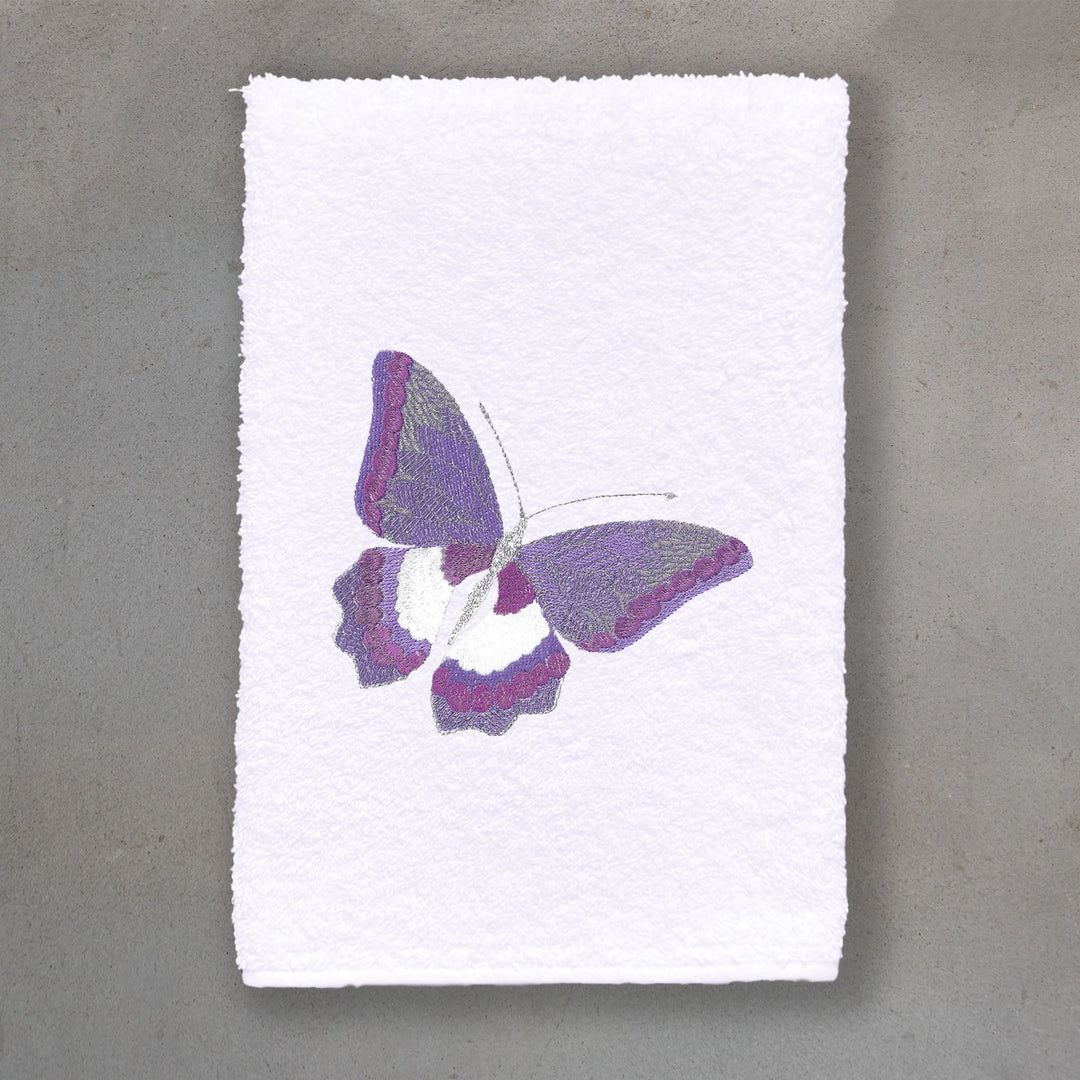 GUEST TOWEL TERRY TROPICAL BUTTERFLY