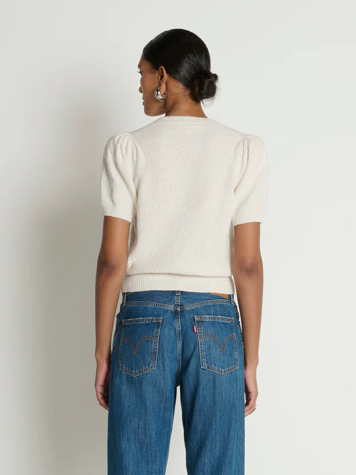 CARDIGAN PIMA VOLOUR PORCELAIN