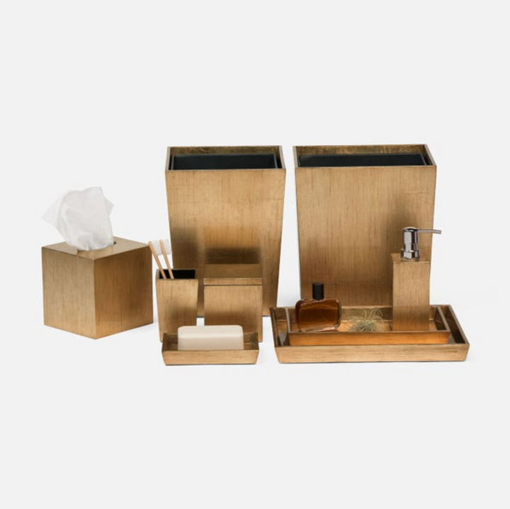 BATH COLLECTION ANTIQUED GOLD SILVER LEAF