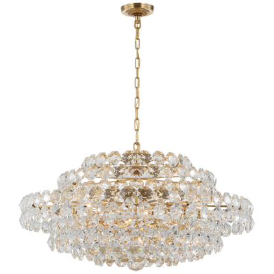 CHANDELIER IN HAND-RUBBED ANTIQUE