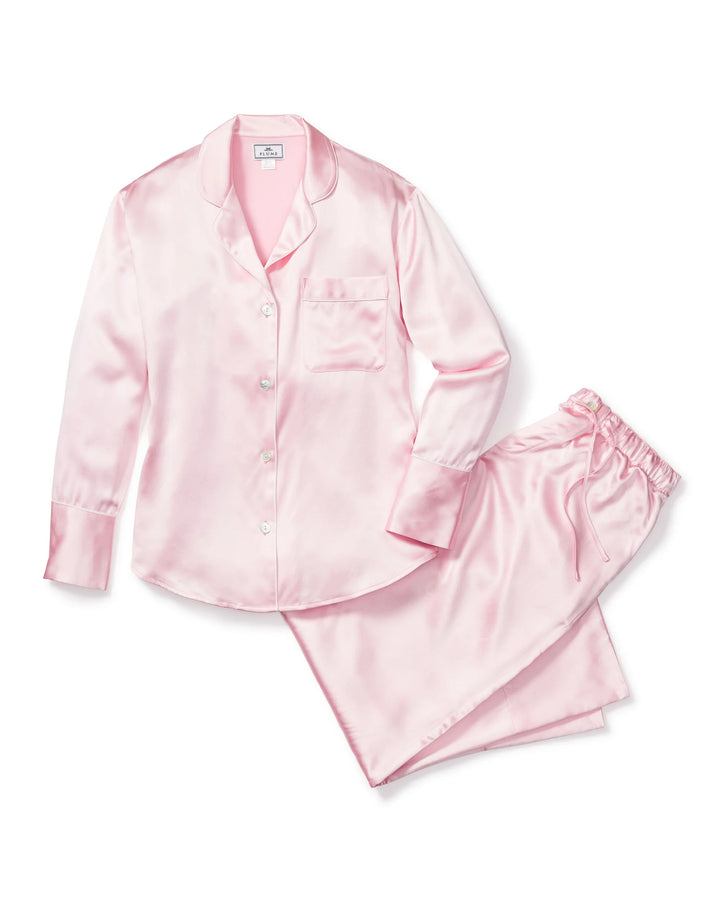 PAJAMA SET SILK PINK LONG