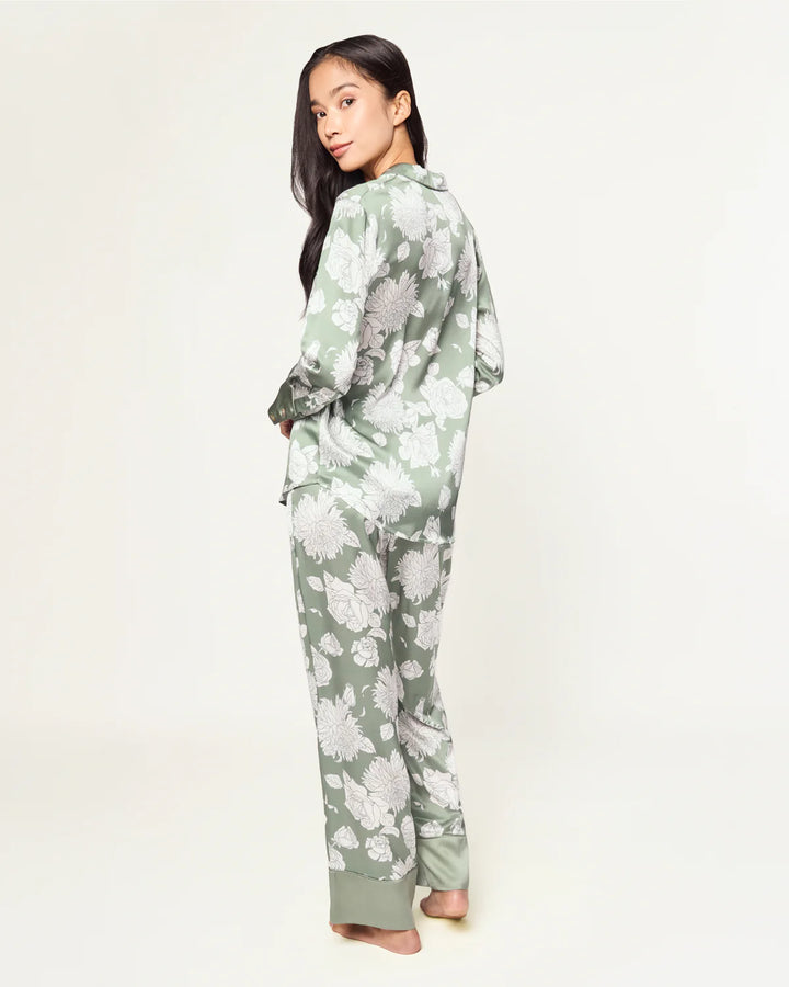 PJ LONG SLEEVE SILK SAGE BLOOM