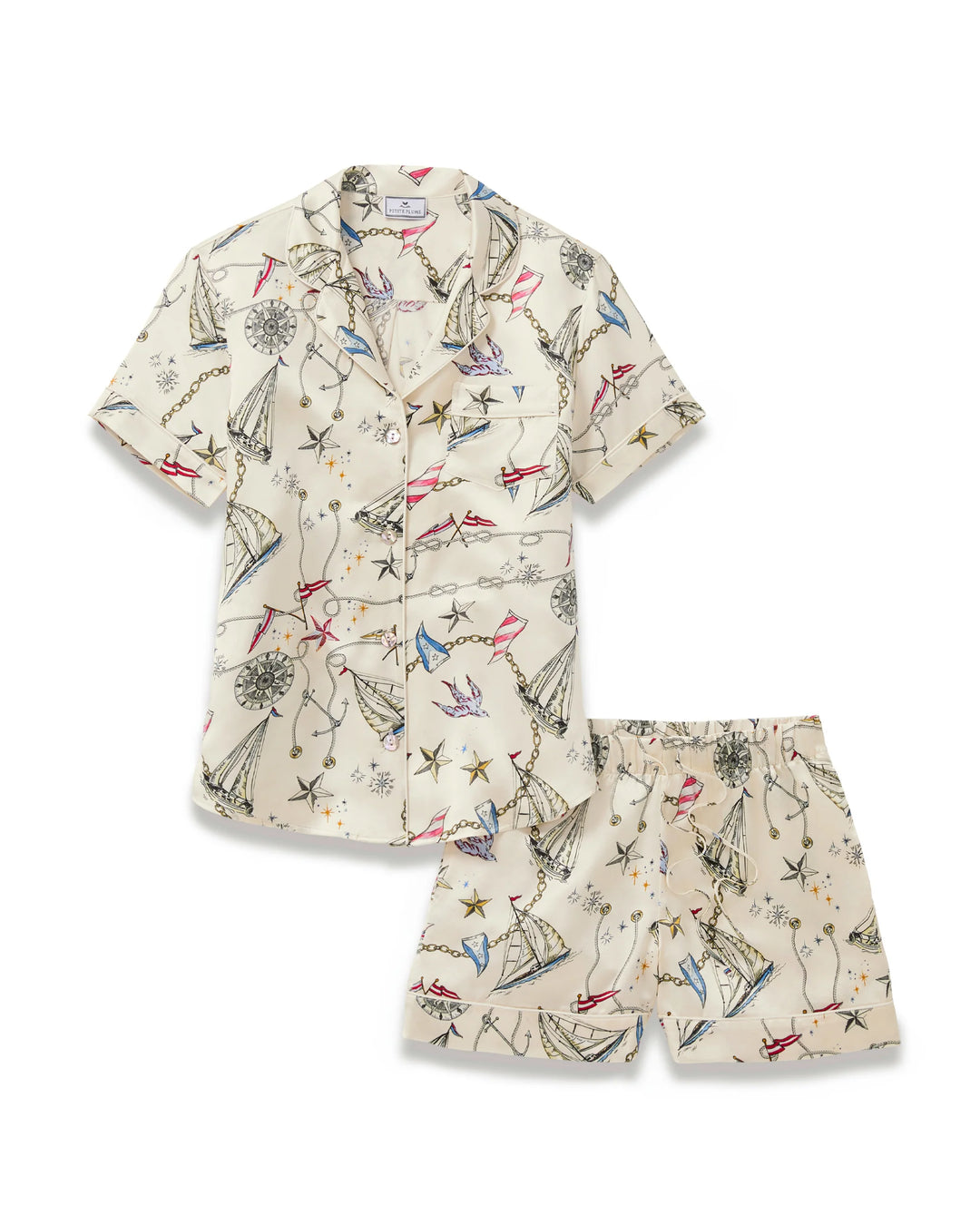 PAJAMA SHORT SET IN REGATTA ROYALE