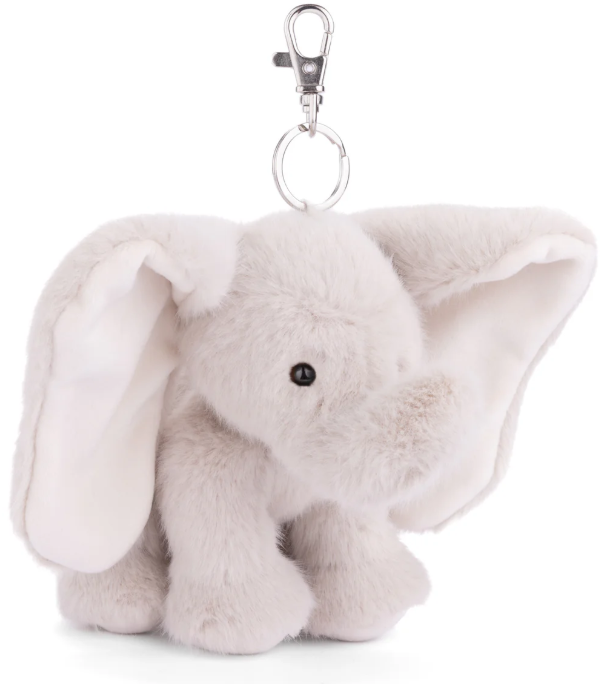 TOY PLUSH ELEPHANT BAG CHARM XL