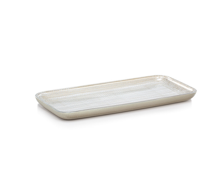 BATH ACCESSORIES WOVEN PLATINUM