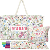 S/3 AMERICAN MAHJONG BAG PINK