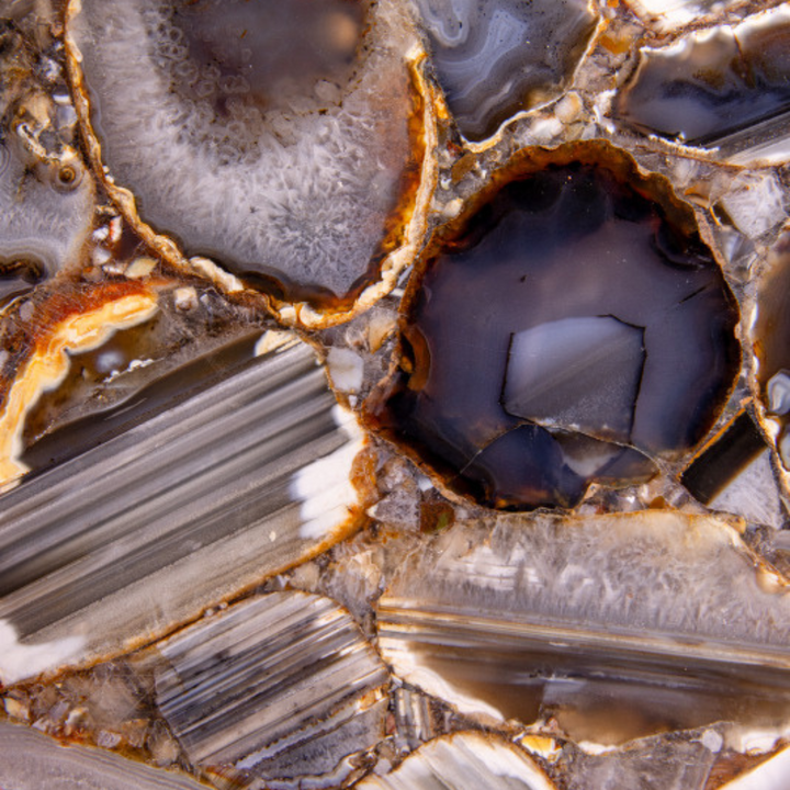 S/4 COASTERS AGATE
