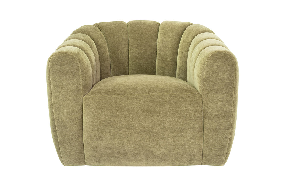 CHAIR ASTER IN MOHAIR SLATE BLUE