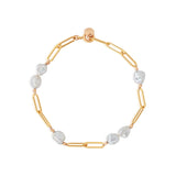 BRACELET FUNKY PEARL PAPERCLIP