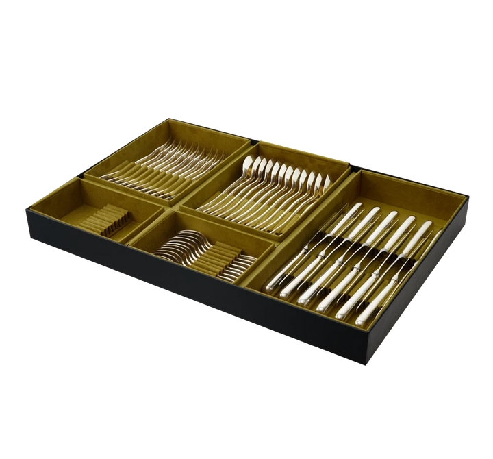 SET OF 48 PIECE STAINLESS STEEL FLATWARE L'ÂME