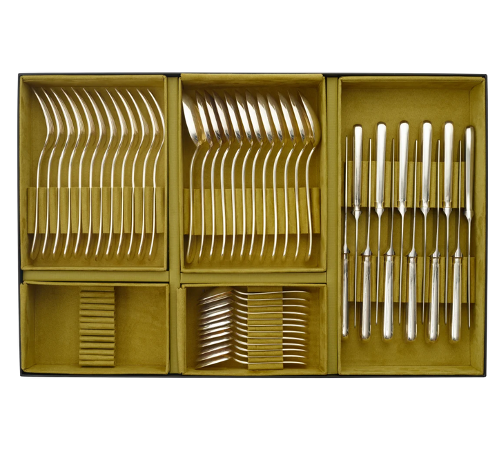 SET OF 48 PIECE STAINLESS STEEL FLATWARE L'ÂME