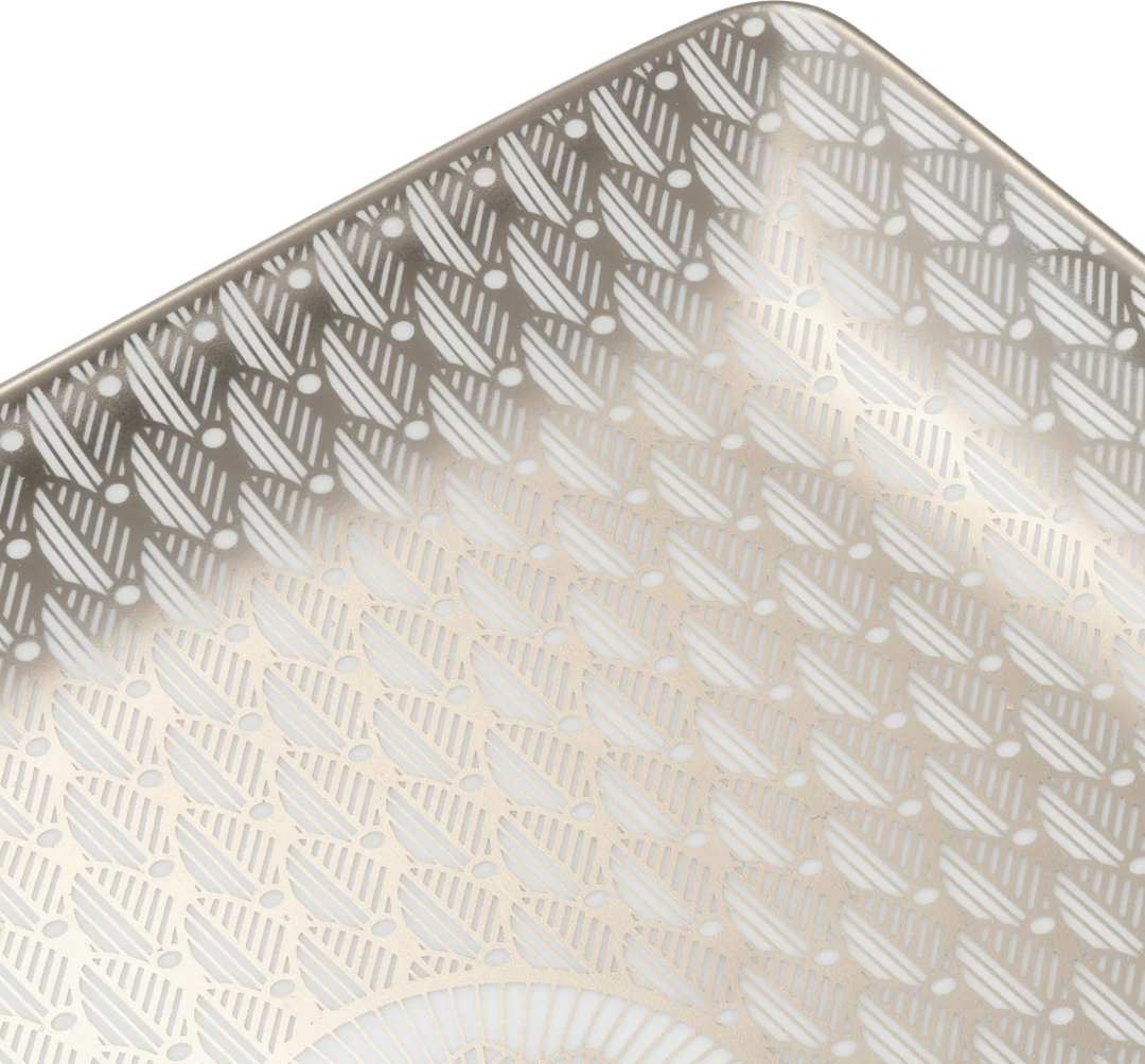 TRAY MALMAISON IMPERIAL PORCELAIN PLATINUM