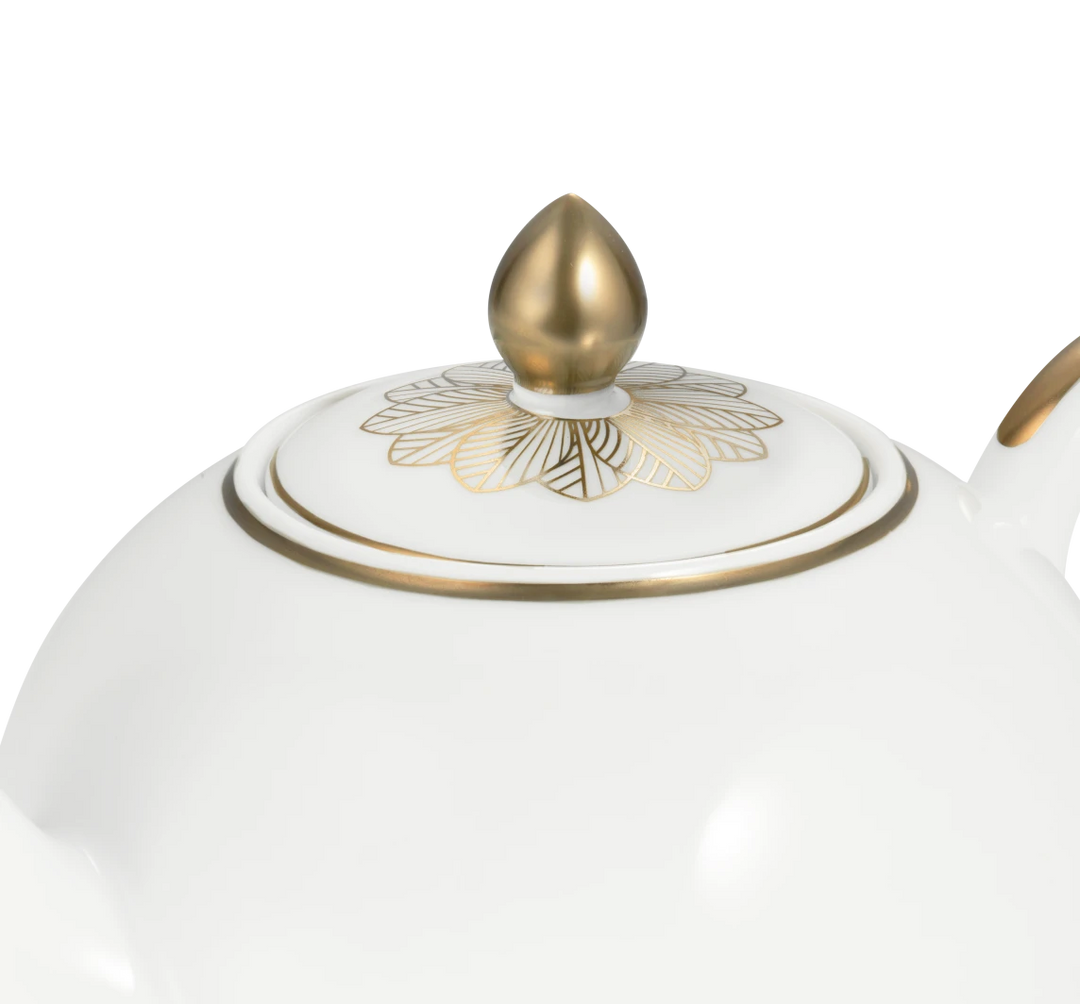 TEA POT MALMAISON IMPERIAL PORCELAIN GOLD