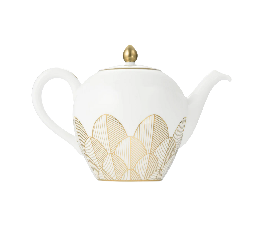 TEA POT MALMAISON IMPERIAL PORCELAIN GOLD