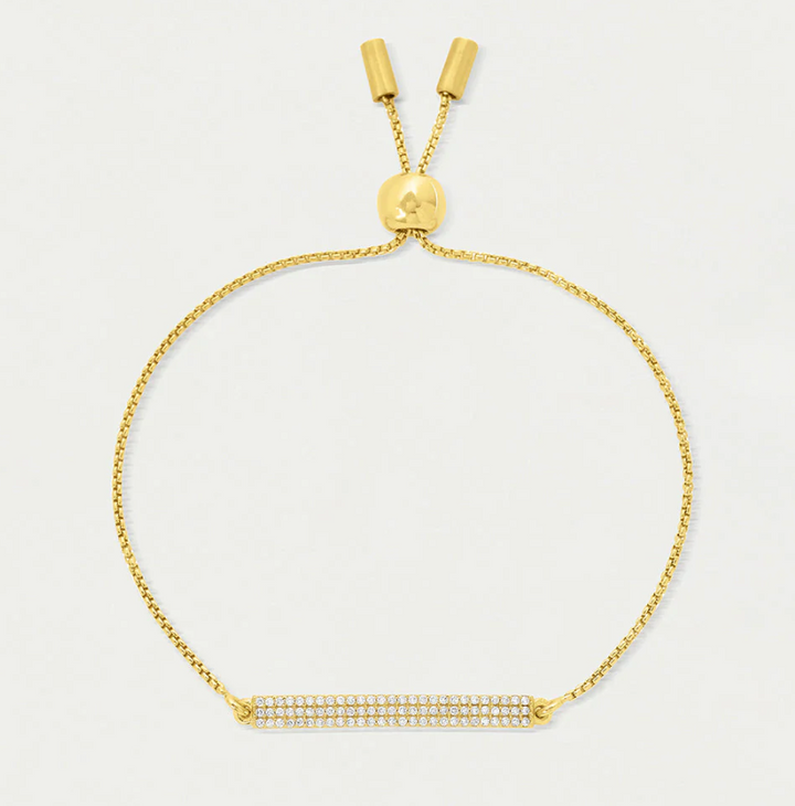 BRACELET PETITE PAVE BAR WHITE TOPAZ #66338