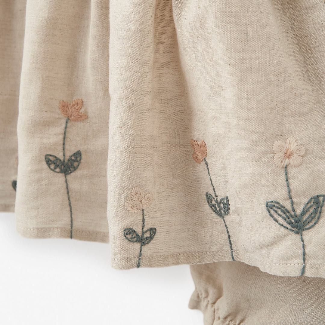 DRESS WITH BLOOMER FLAXSEED #73872