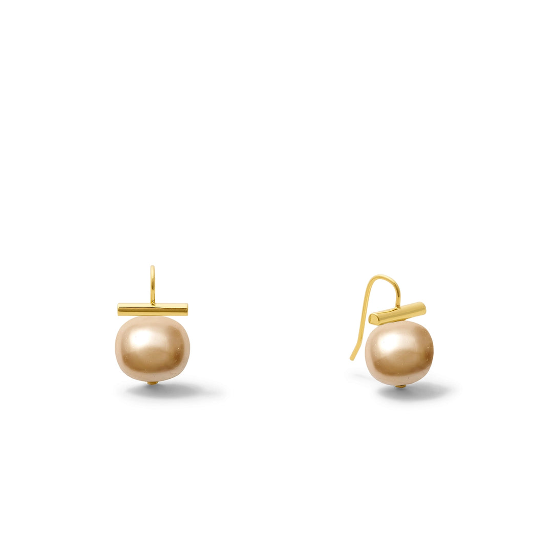 EARRINGS BABY PEBBLE PEARLS GOLD