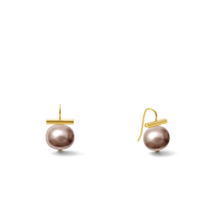 EARRINGS BABY PEBBLE PEARLS GOLD