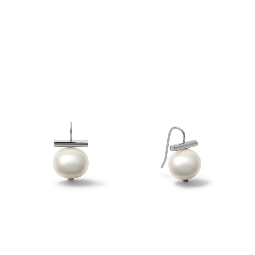 EARRINGS BABY PEBBLE PEARLS SILVER