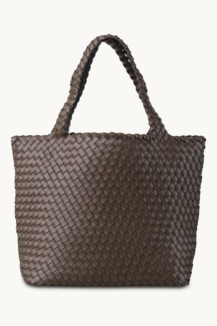 TOTE BAG  NUT WITH GUN METAL