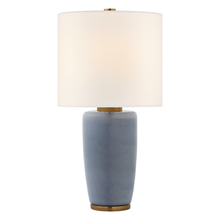 TABLE LAMP POLAR BLUE CRACKLE LG