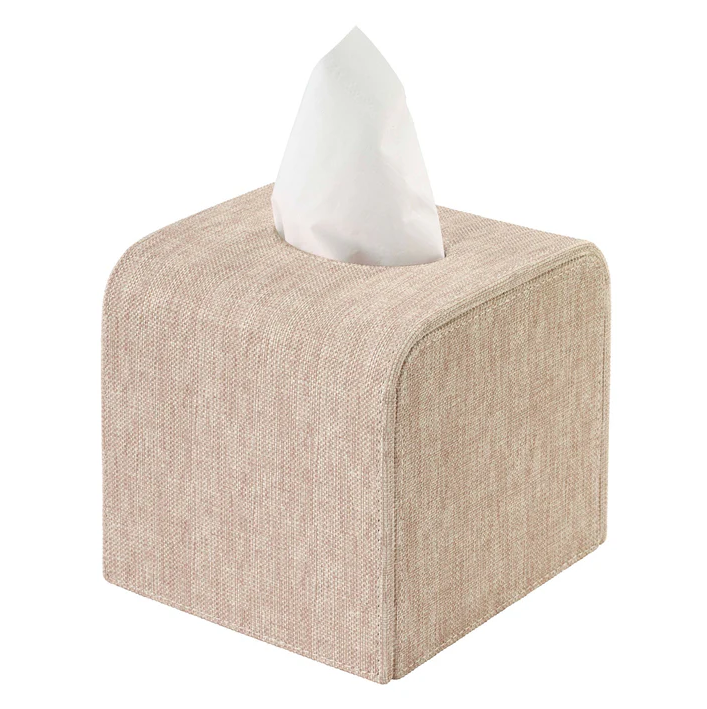 TISSUE BOX CHAMBRAY LINEN