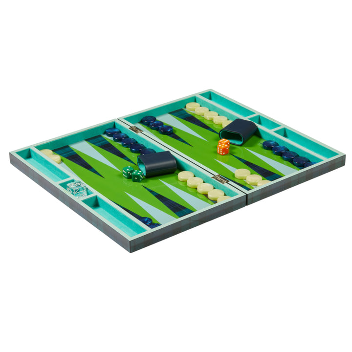 BACKGAMMON SET TARTAN