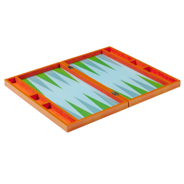 BACKGAMMON SET ORANGE
