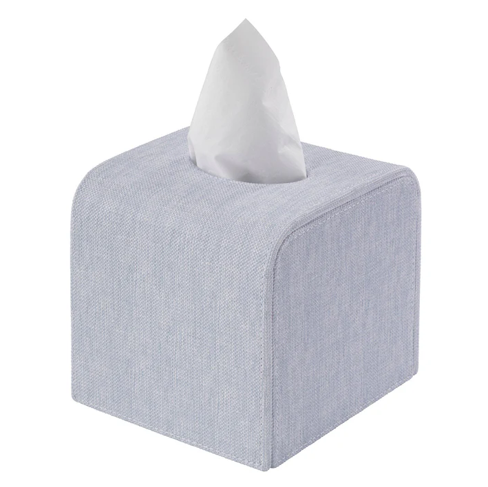 TISSUE BOX CHAMBRAY LINEN