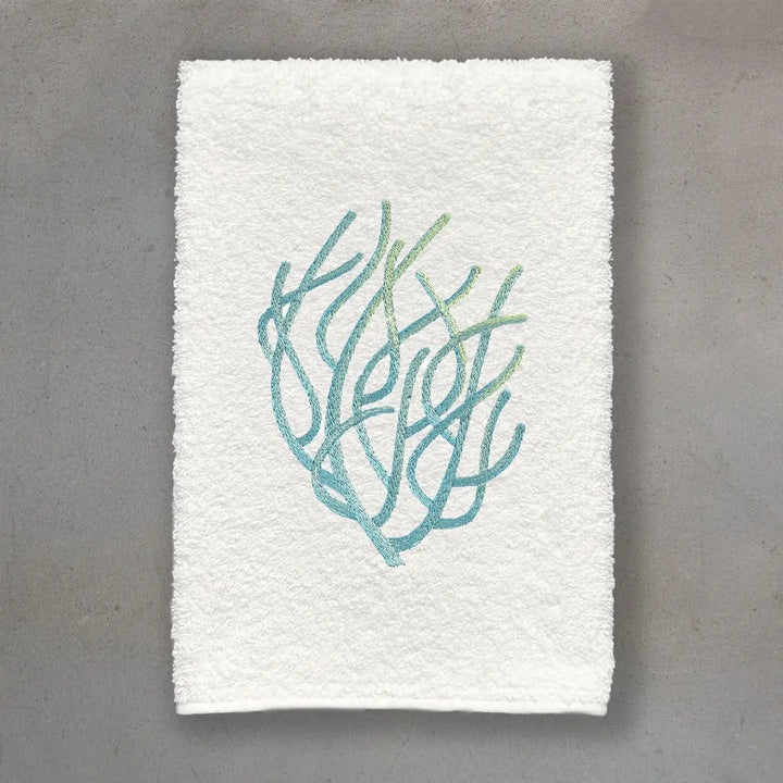 GUEST TOWEL TERRY CORAL IVORY