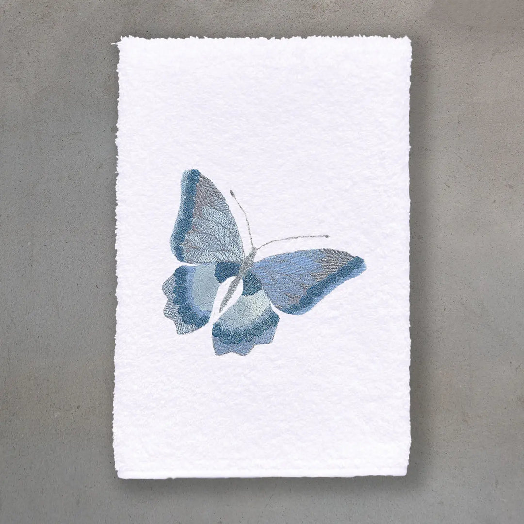 GUEST TOWEL TERRY TROPICAL BUTTERFLY