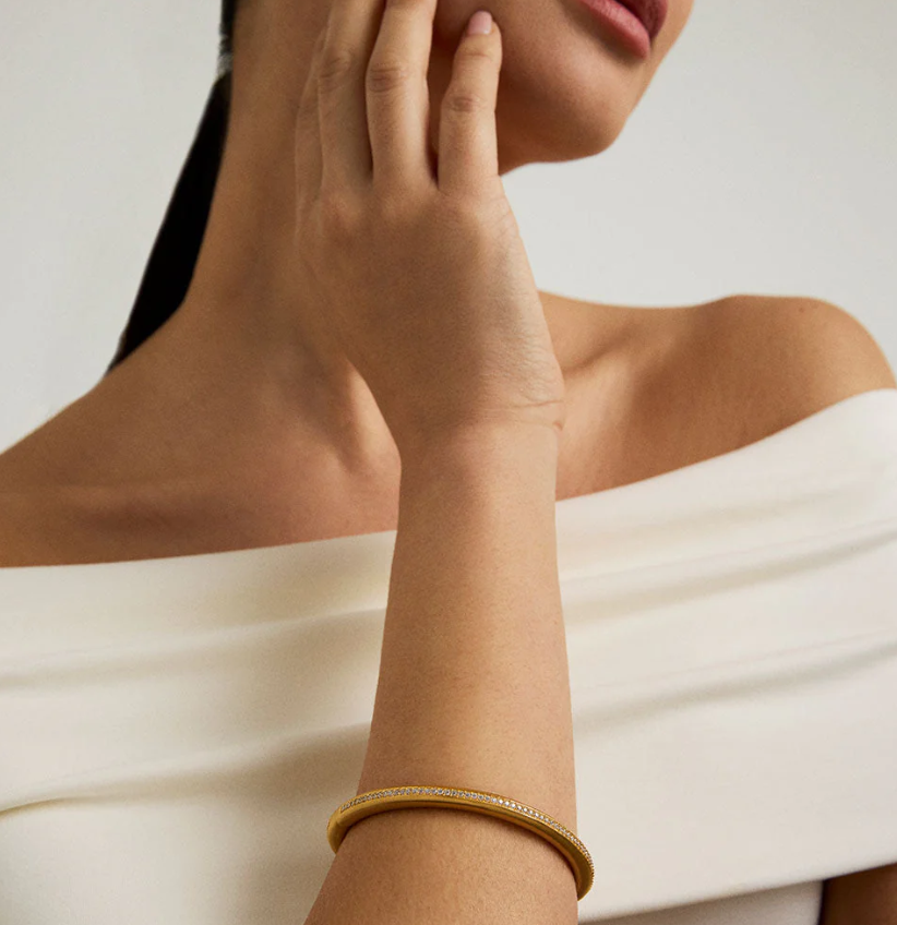 BRACELET COLETTE PAVE WHITE CZ #76256