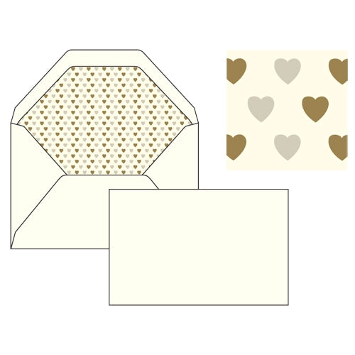 BOX OF 10 LETTER SET 3X5" GOLD FOIL