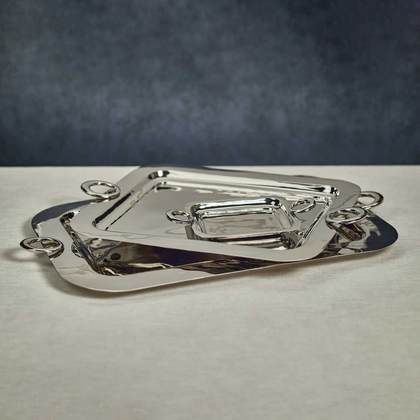 TRAY SERVING POLISHED BRASS (Available in 3 Sizes)