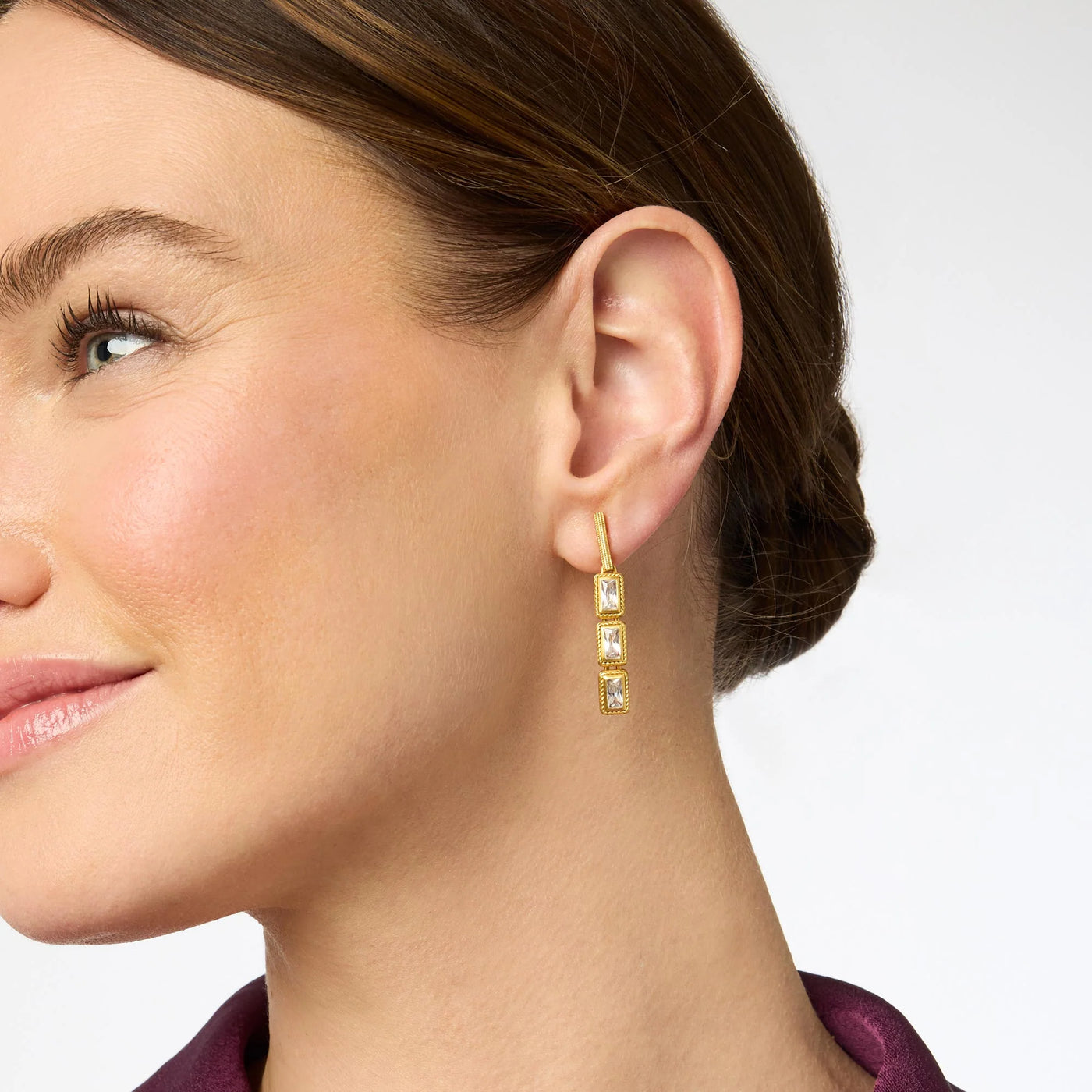 EARRING TIER BAGUETTE CZ #75799