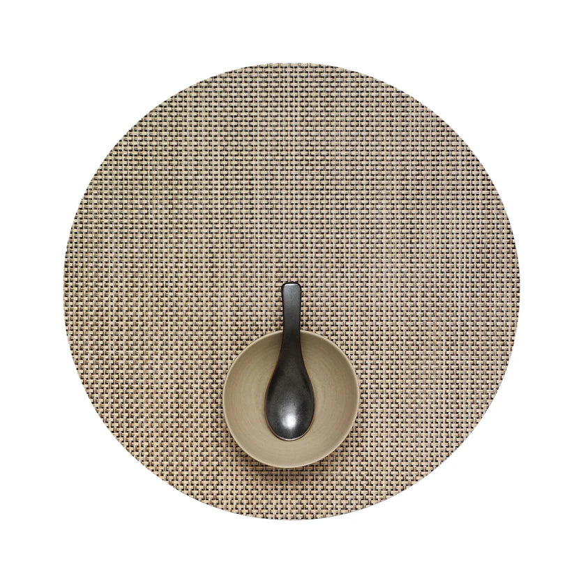 PLACEMAT BASKETWEAVE ROUND