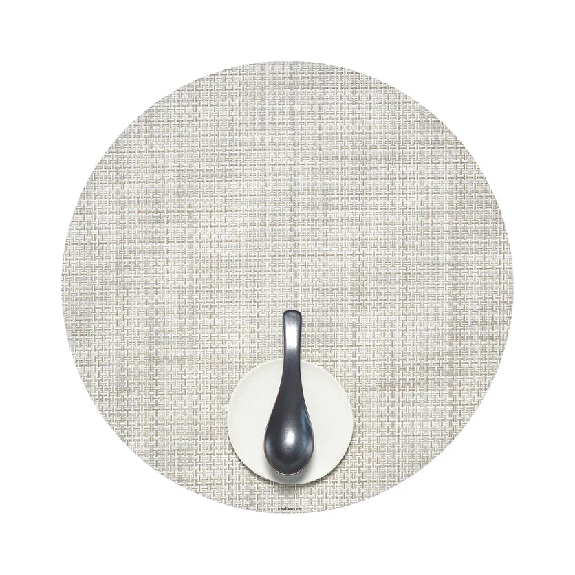 PLACEMAT BASKETWEAVE ROUND