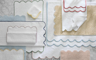 MATOUK CAIRO SCALLOP TUB MAT COLLECTION