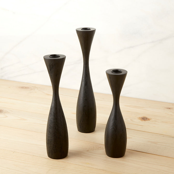 CANDLESTICK BLACK LONG NECK