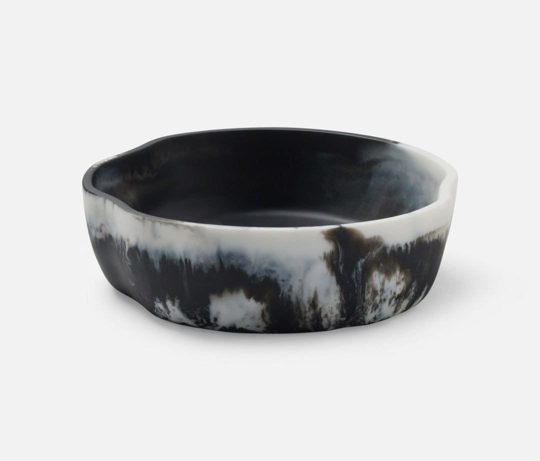 BOWL SERVING BLACK SWIRL