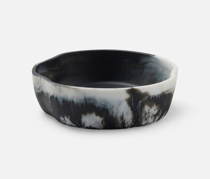 BOWL SERVING BLACK SWIRL