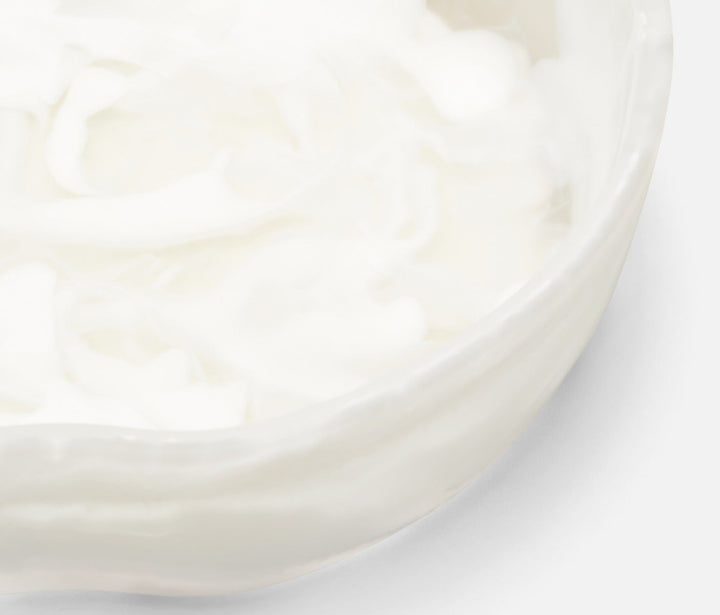 BOWL SERVING WHITE SWIRL