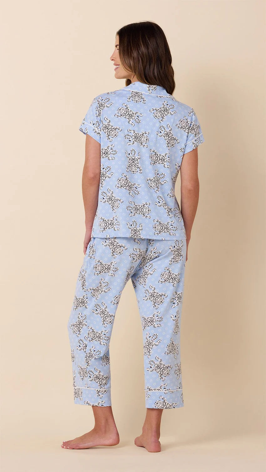 PAJAMA BENGAL BLUE PIMA CAPRI SET