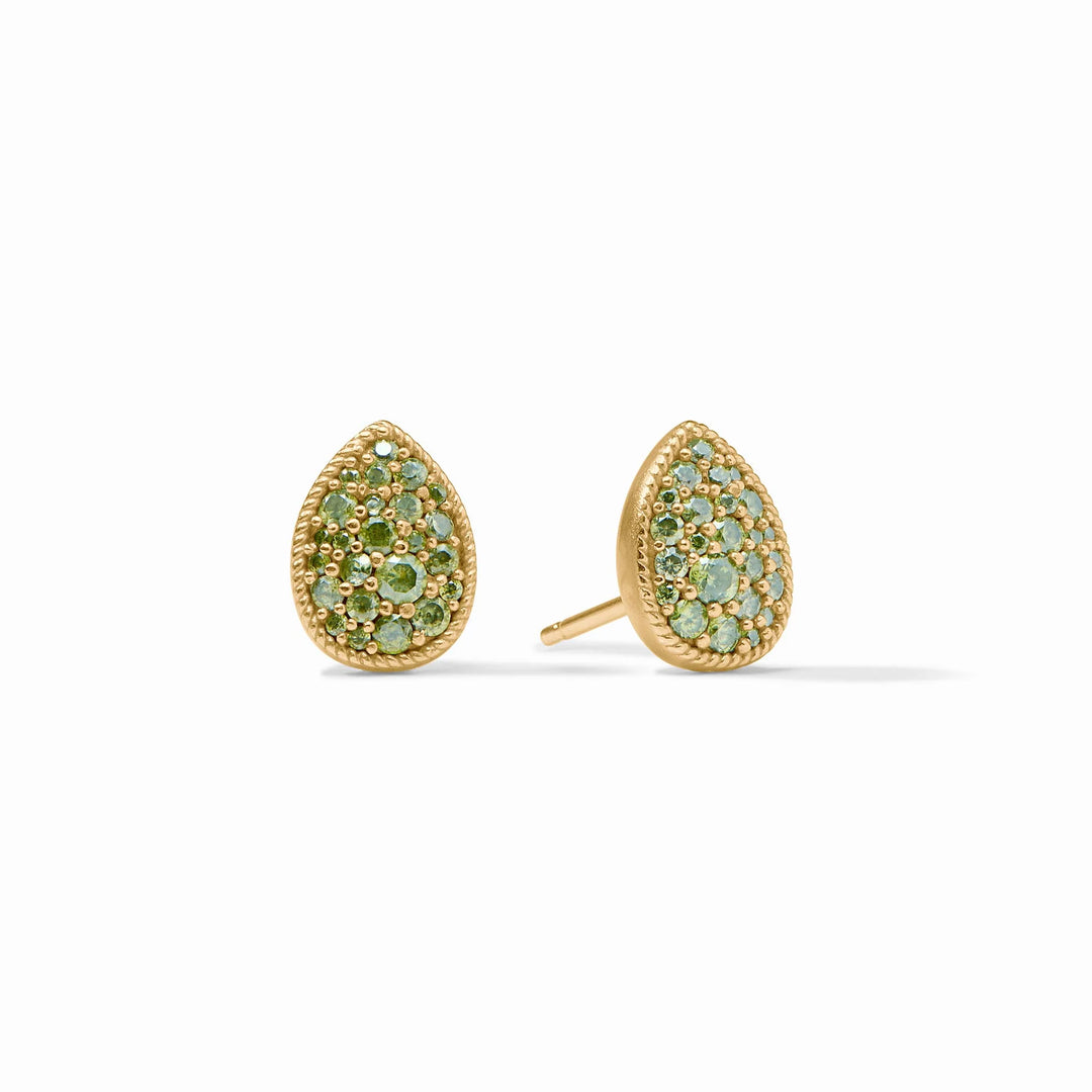 EARRING PAVE TEARDROP STUD