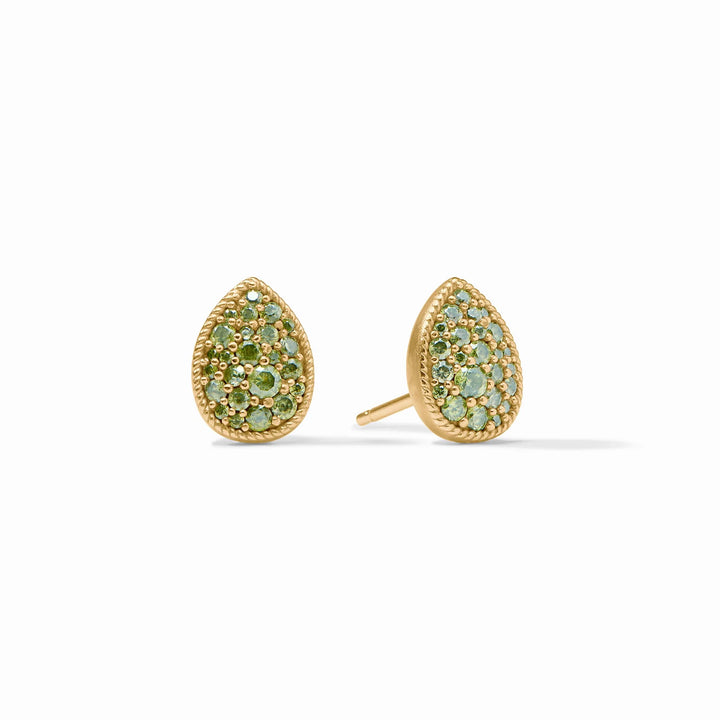 EARRING PAVE TEARDROP STUD