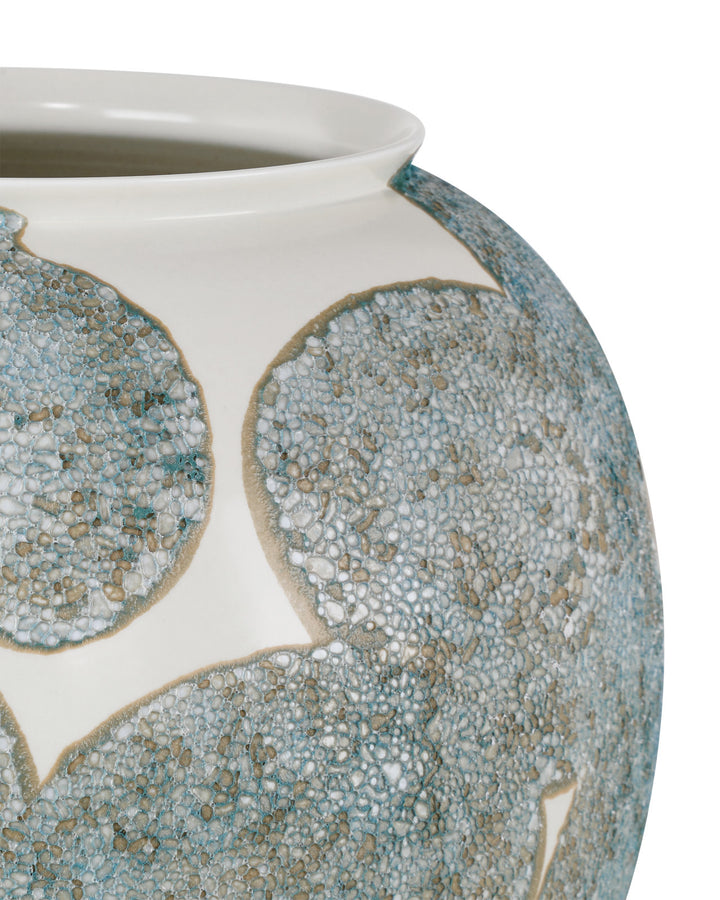 VASE BLOOM BLUE/IVORY