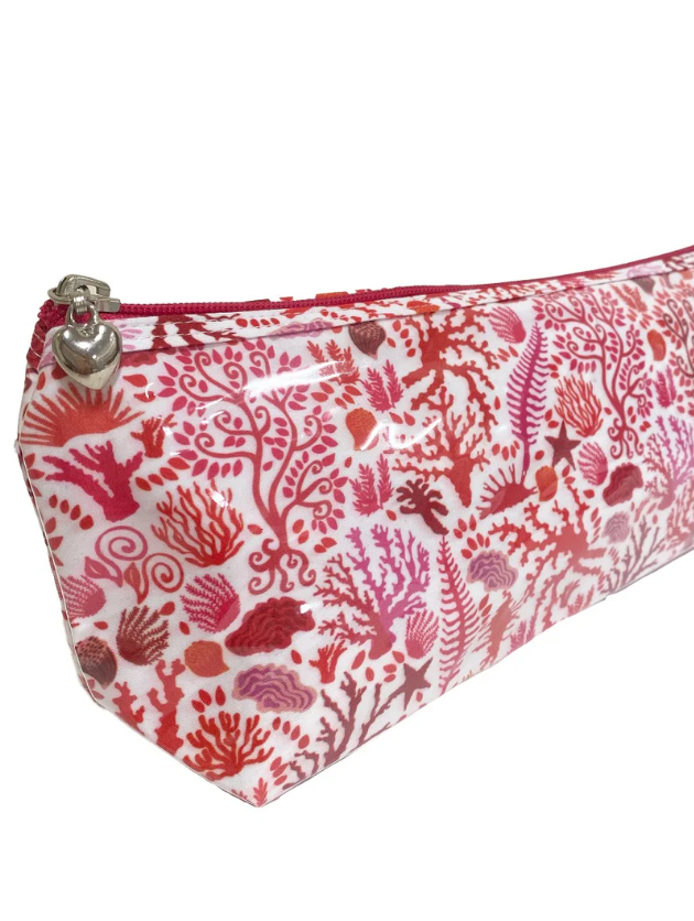 BRUSH BAG SEASHELLS CORAL LONG