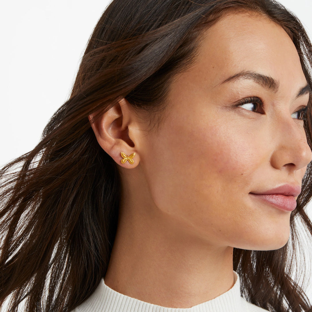 EARRING STUDS GOLD BUTTERFLY