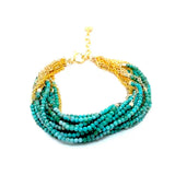 BRACELET GOLDEN DOLORES TURQUOISE